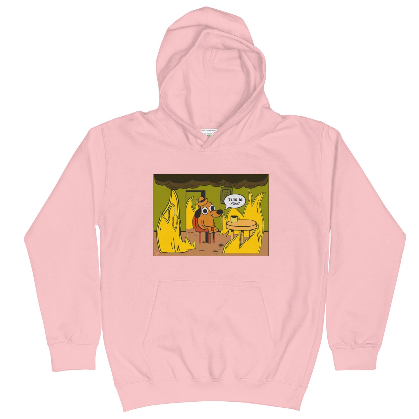 This Is Fine - Kids Hoodie