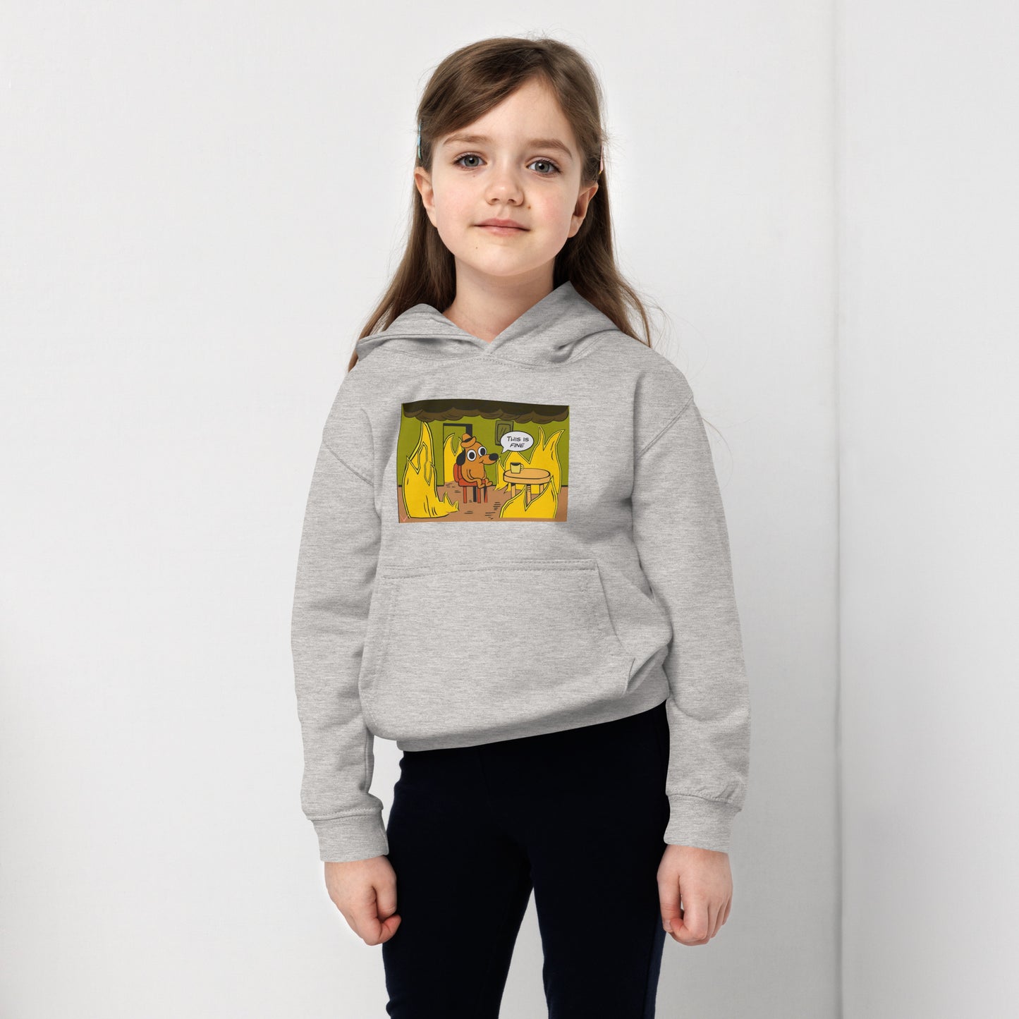 This Is Fine - Kids Hoodie