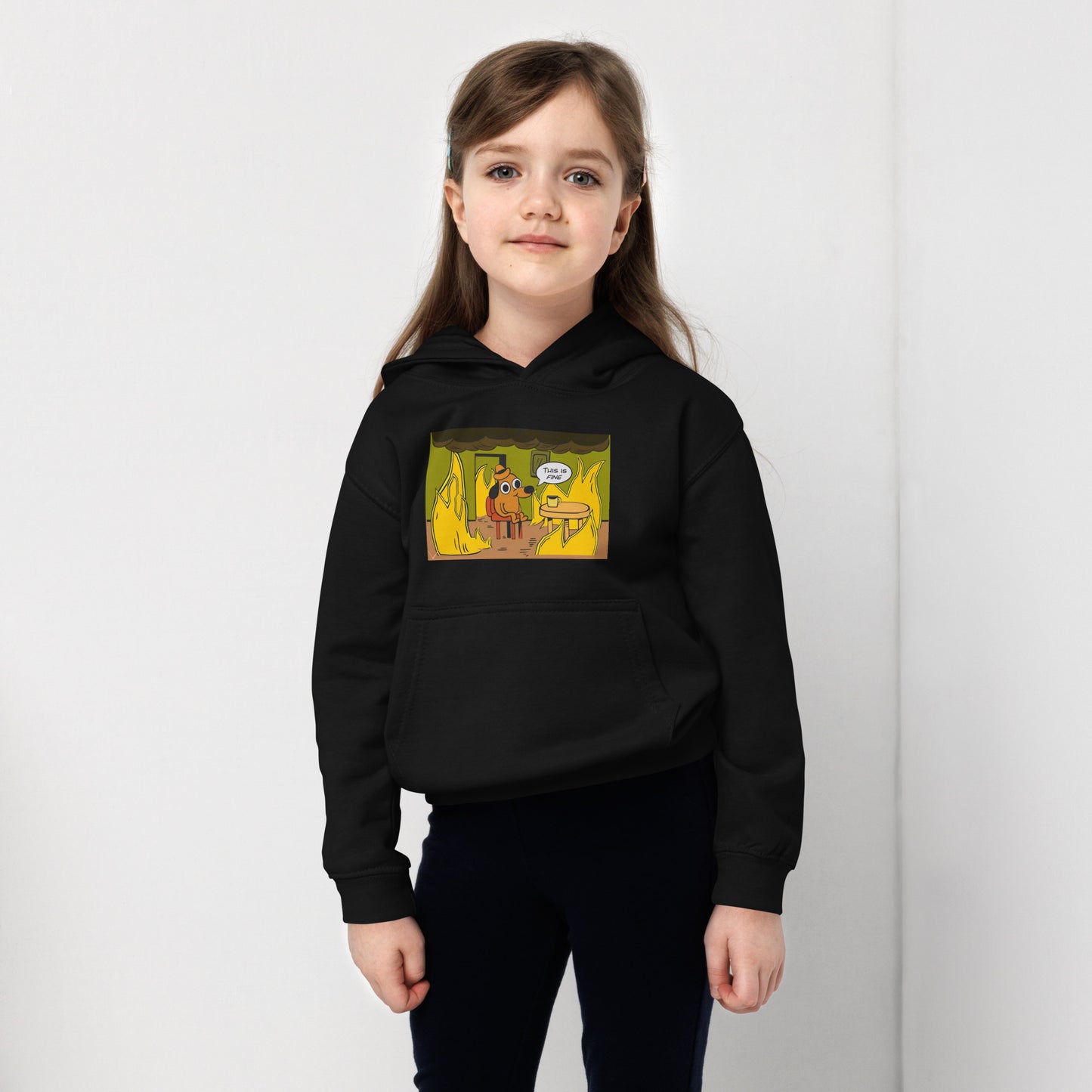 This Is Fine - Kids Hoodie