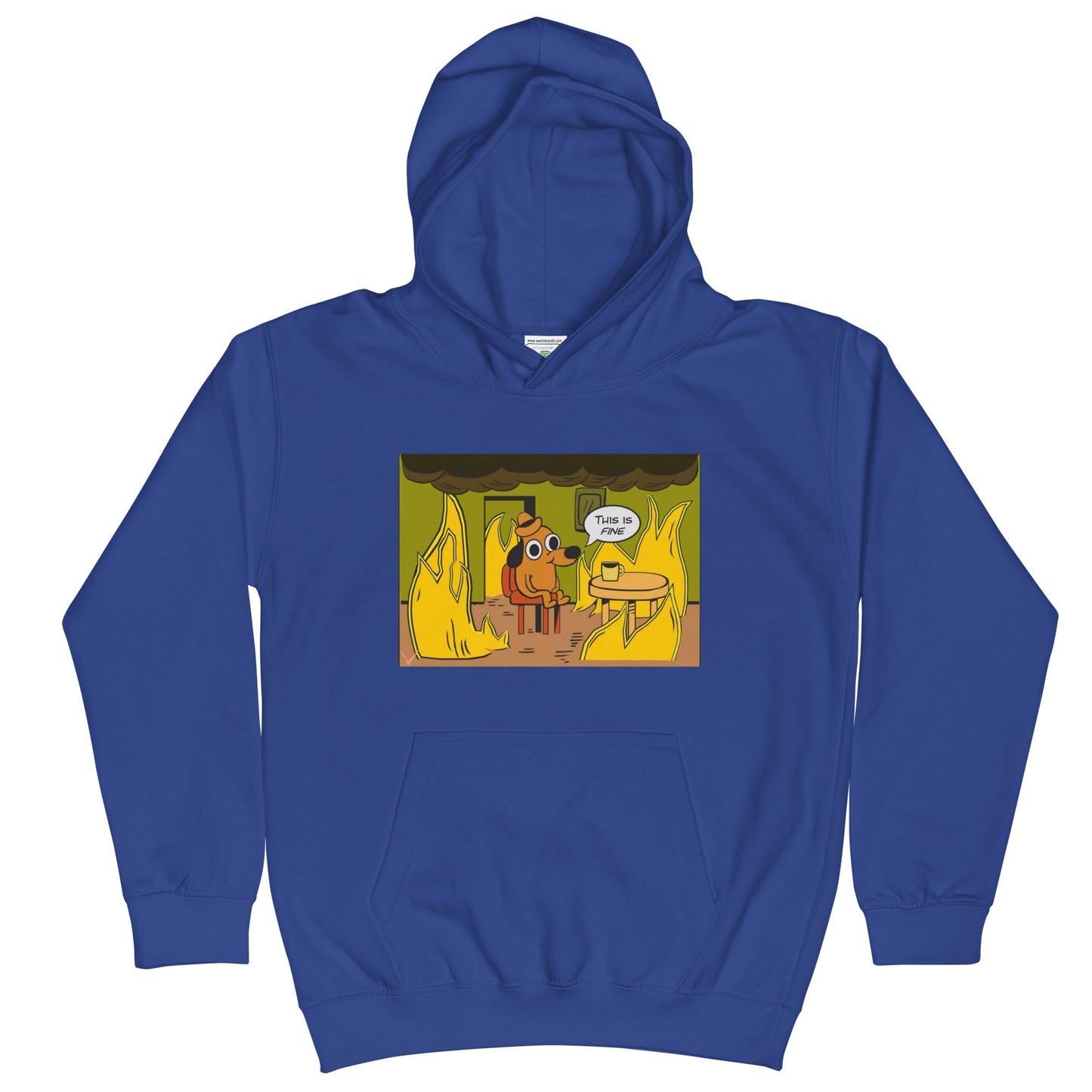 This Is Fine - Kids Hoodie