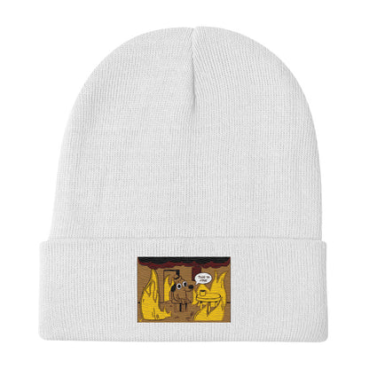 This Is Fine - Embroidered Beanie